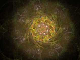 Naklejka premium Imaginatory fractal abstract background Image
