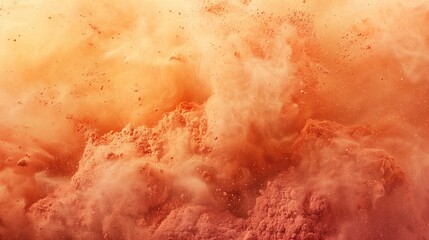 Abstract orange powder background