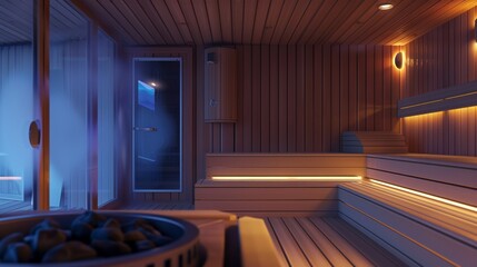 A virtual sauna session with a feature to adjust the temperature and humidity levels according to individual preferences..