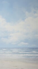 Obraz premium Acrylic paint of beach outdoors horizon nature.