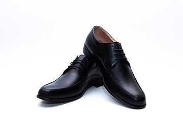 Pair of shoes isolated in white background.		