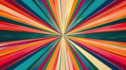 Colors radial speed lines background for comic books and media advertising