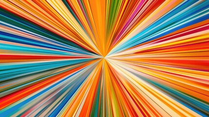 Colors radial speed lines background for comic books and media advertising