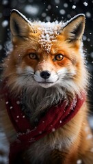 red fox in the wild