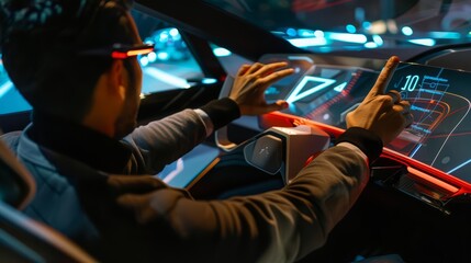 Experiment with interactive touchscreens for intuitive control of vehicle functions