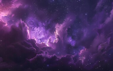 a Dreamy purple Cosmic Universe