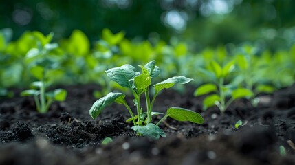 Crops growing 