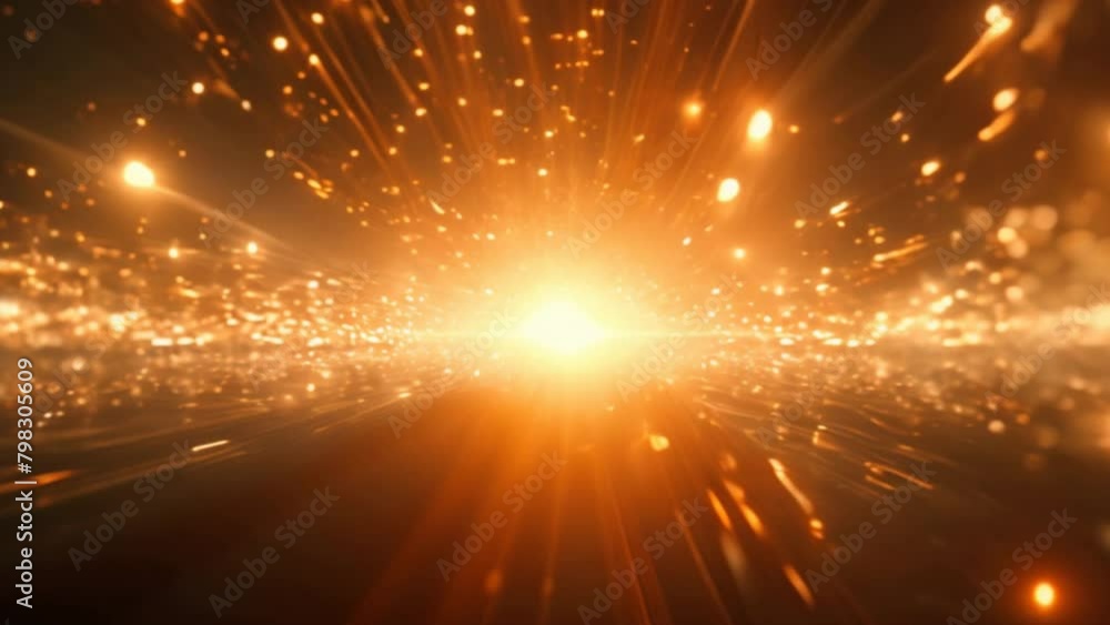Poster Sparkling abstract moving background