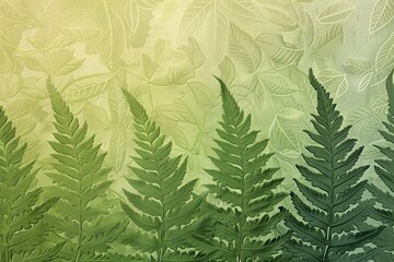 Fern Green Textured Gradient: Light to Dark with Leafy Texture