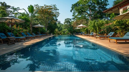 swimming pool in the resort