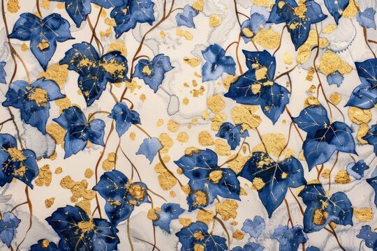 Ivy pattern applique graphics blossom.