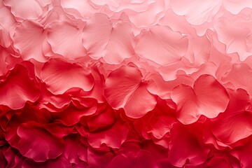 Fototapeta premium Rose Red Petal Texture Gradient Background: Soft Rose to Deep Crimson Flow
