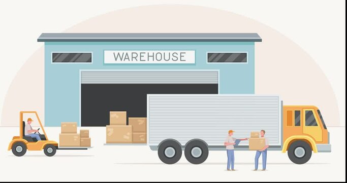 Global logistics concept