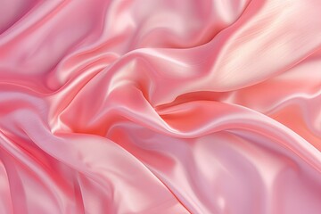 Obraz premium Soft Pink Textured Gradient Background: Pale Pink to Deep Rose Satin Flow