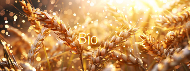 Fields of Gold: Captivating dance of organic wheat ears in sun-kissed animation.