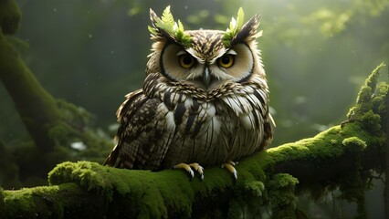 night views owl birds , wallpapers