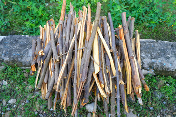 photo of pieces of firewood