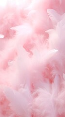 Feather backgrounds lightweight accessories.