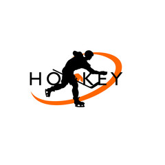 hokey logo vector template illustration design
