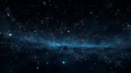 Tranquil Serenity: Blue Dust Settling Against the Night Sky's Canvas, Creating a Mesmerizing Contrast