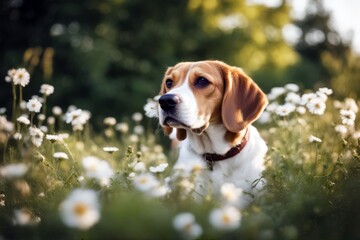 'garden barking summer beagle dog pet bark canino breed cute brown animal grass purebred friends adorable guard nose pedigree teeth nature aggressive fur mammal white ear mouth howling domestic park' - Powered by Adobe