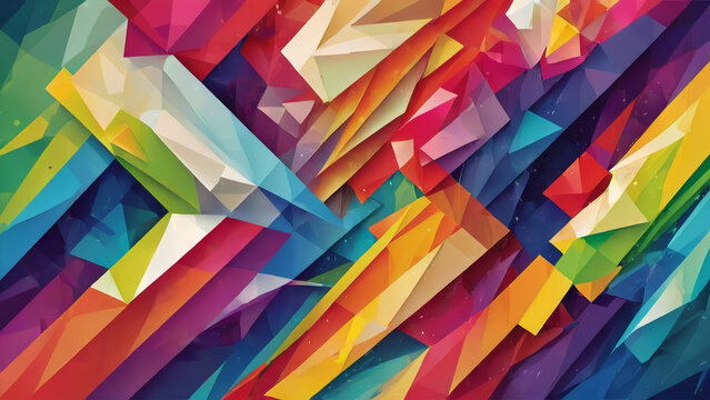 colorful abstract shape wpap background