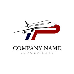 aircraft logo design vector illustration