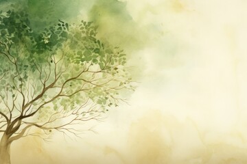 Banyan tree watercolor background backgrounds outdoors painting.