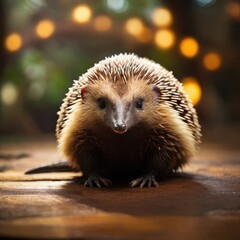 Fototapeta premium hedgehog on the ground