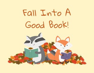 Fall Into A Good Bookttt - 1
