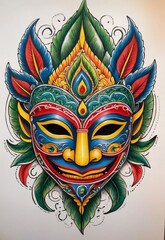 Fototapeta premium very scary devil msak