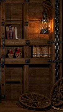 Enter the wizard's workshop, where magic brews amidst steampunk wonders: gears, wheels, clockwork, and rivets craft an enchanting elixir