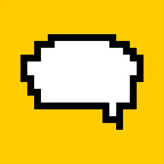 Pixel Art Digital Bubble Comic