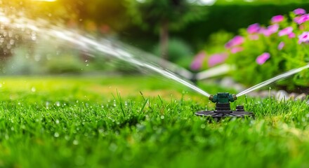 Enhancing Garden Vibrancy with an Automatic Sprinkler System for Optimal Lawn Watering