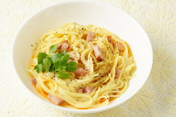 カルボナーラ　イタリア料理