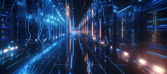 Fototapeta premium cyber network data, program 109