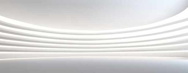  3D White Interior Background 