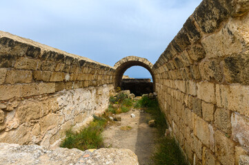 Ruins of ancient theater in town Salamis, Northern Cyprus 3