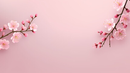 Fototapeta premium Beautiful pink cherry blossoms