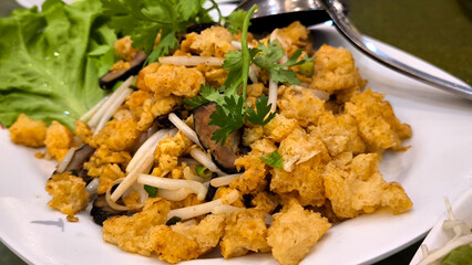 Stir-fried fish maw, Chinese style food