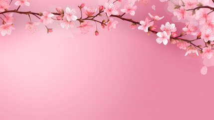 Fototapeta premium Beautiful pink cherry blossoms