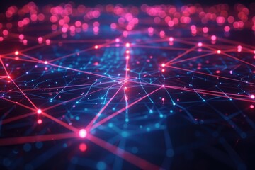 Obraz premium Abstract Neural Network Concept.