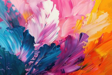 Explosive Abstract Color Dynamics.