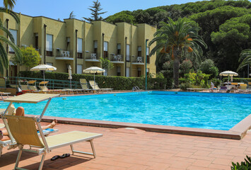 swimming pool in hotel