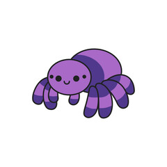 cute spider cartoon vector illustration