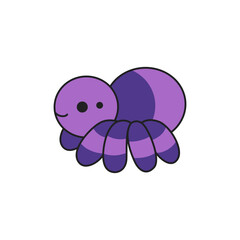 cute spider cartoon vector illustration