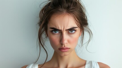 Fototapeta premium angry woman