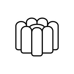 Jelly outline icons, minimalist vector illustration ,simple transparent graphic element .Isolated on white background