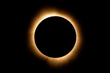 Fototapeta na wymiar Total Eclipse of the Sun 2024 - Indianapolis