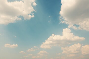blue sky with clouds